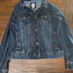 LC Lauren Conrad Dark Blue Denim Jacket